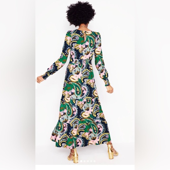 BODEN Sz 8 Tabitha Tiered Jersey Dress Colorful Like New - Picture 2 of 15